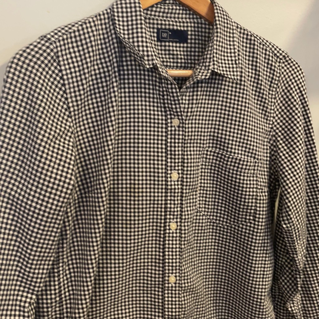 Gingham Button Down.